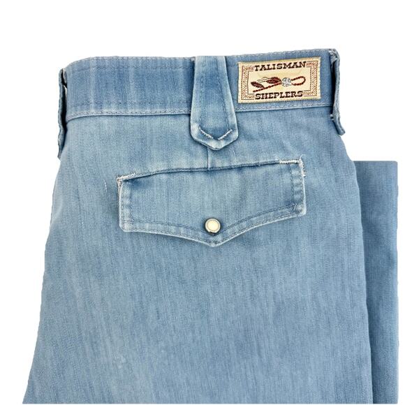 Vtg Talisman Sheplers Jeans Western Women's Size 34Wx29L High Waist Wide Leg - Picture 1 of 11